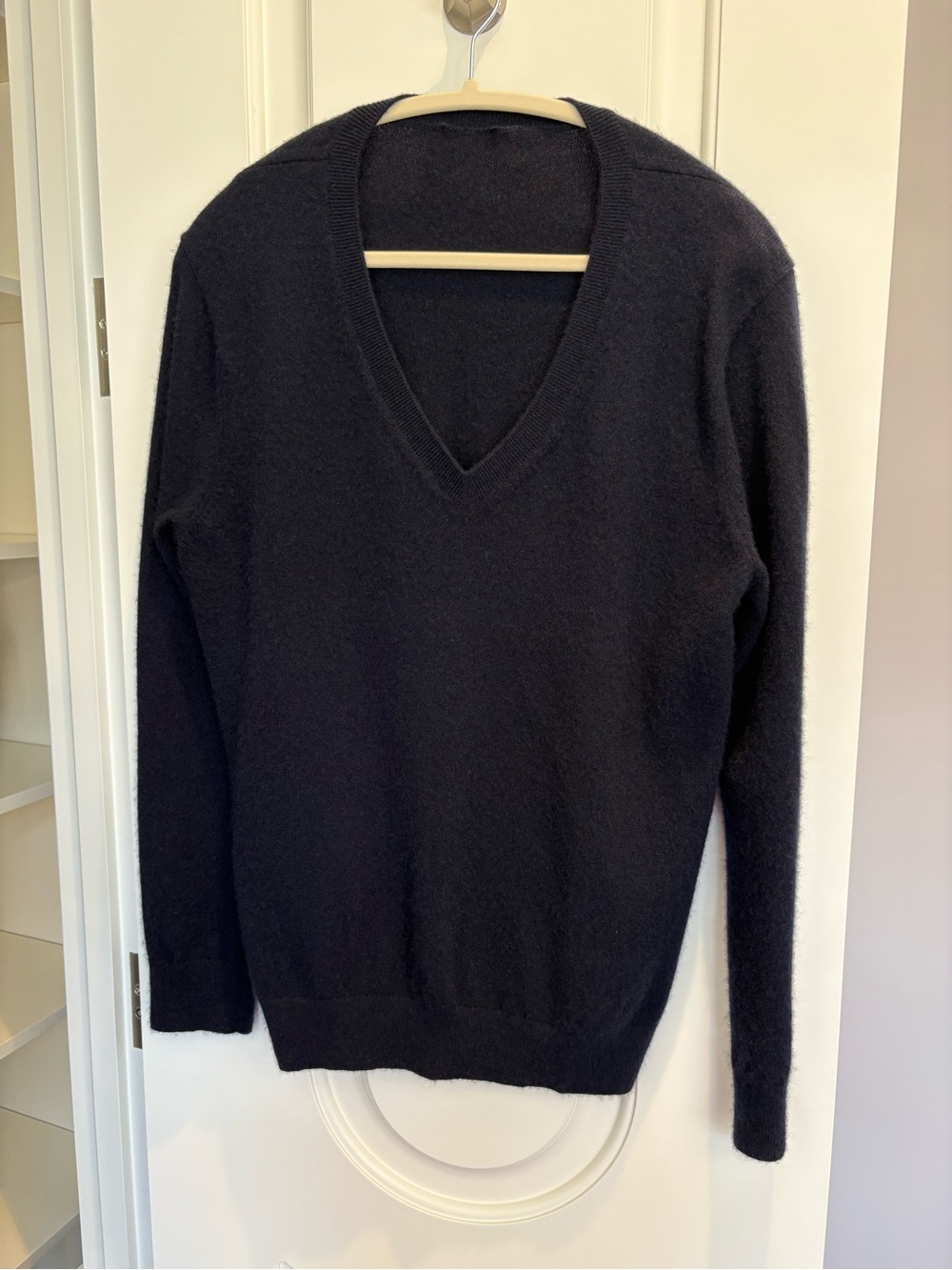 Vince Black V-Neck Women's Sweater